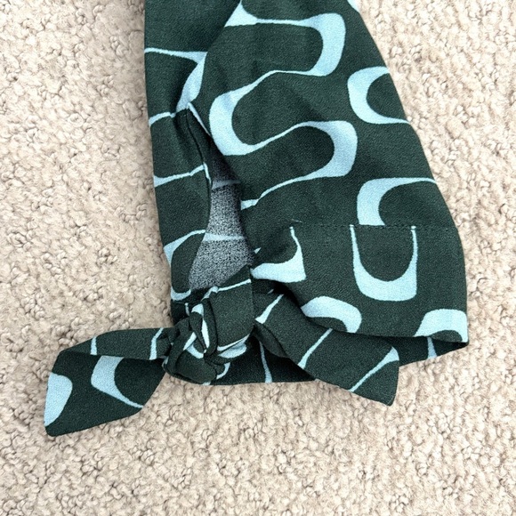 NEW Reformation Port Print Midi Dress 3/4 Sleeve in Venture Green Women’s Size 4 - Picture 6 of 10